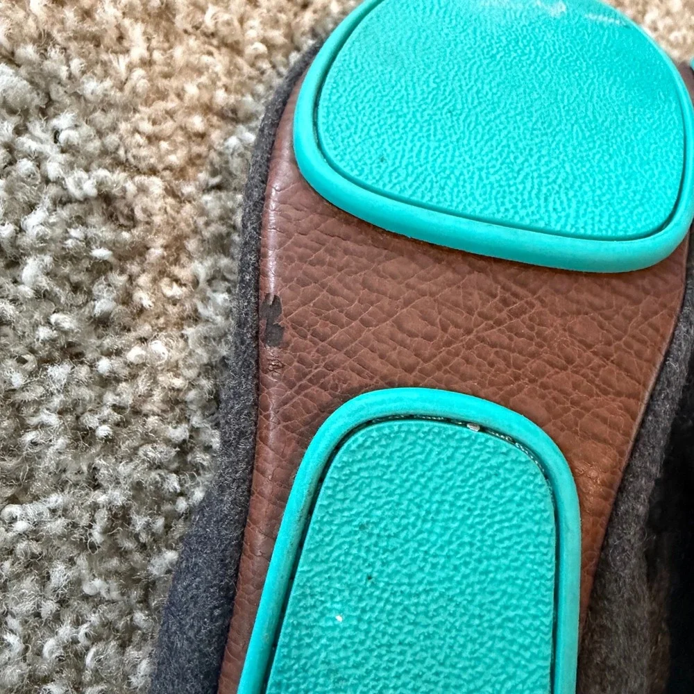 Tieks Graystone Vegan wool ballet flats 6 foldable comfort casual office casual